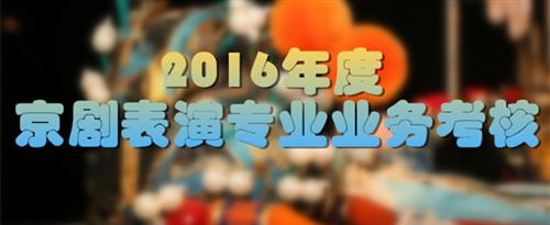 大鸡巴总裁屌碧国家京剧院2016年度京剧表演专业业务考...